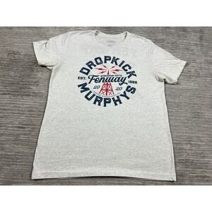 Dropkick Murphys T-Shirt Mens Large Oatmeal Fenway 2020 Streaming Outta Graphic